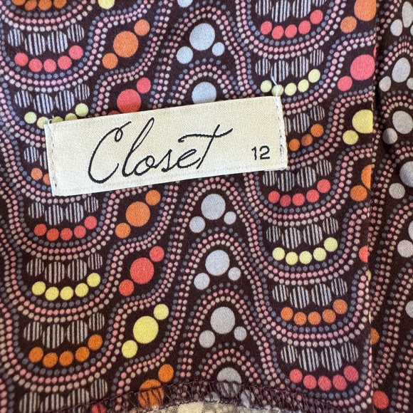 Elegant Multicolor Patterned Dress - Picture 6 of 7